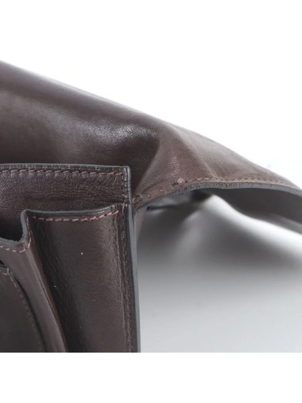 Hermes Dogon GM Leather Wallet Bifold Brown